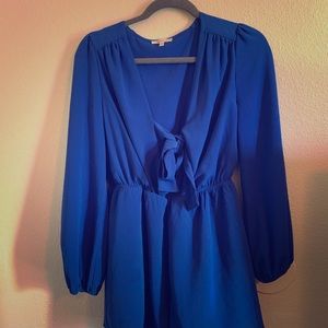 Royal blue romper.